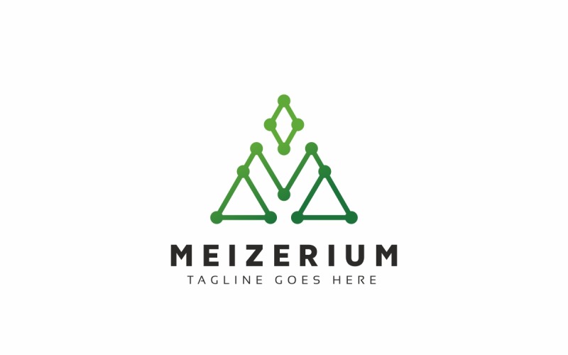 M-Buchstaben-Dreieck-Logo