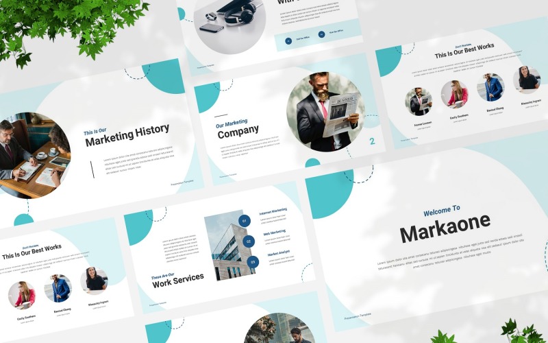 Markaone - Маркетинговый шаблон Google Slides