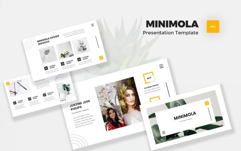 Minimola - Minimalistische Google Presentatiesjabloon