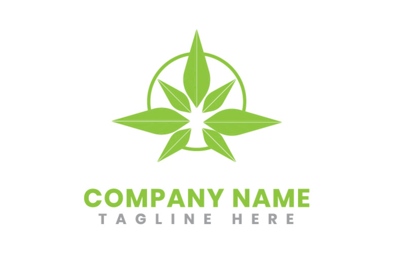 Szablon Logo firmy konopi