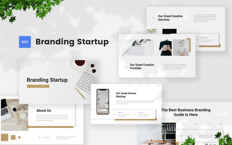 Branding - Modello di nota chiave di avvio