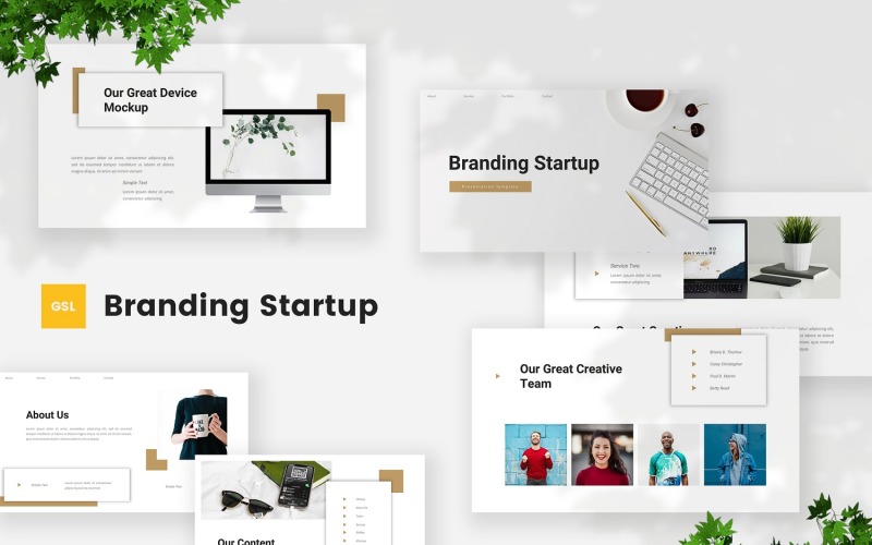 Branding - Startup Szablon Prezentacji Google