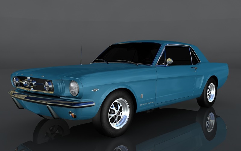 3D модель Ford Mustang 1965 року