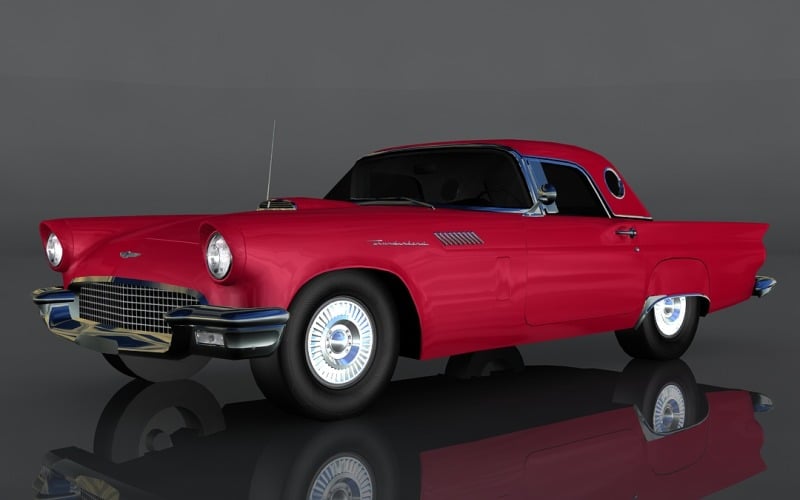 Ford Thunderbird 1956 3D Model