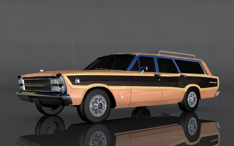 3D модель Ford Country 1966 року