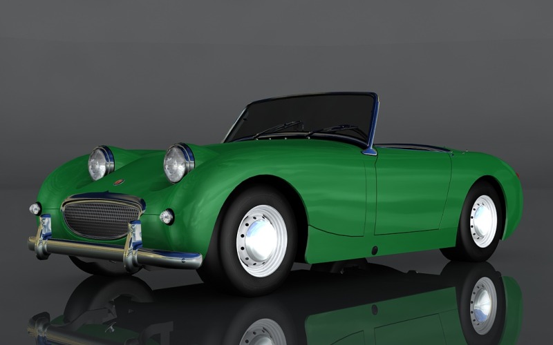 3D-модель Остіна-Хілі Спрайт 1958 року