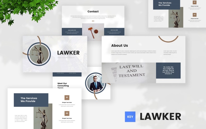Lawker - Keynote-Vorlage für Anwälte