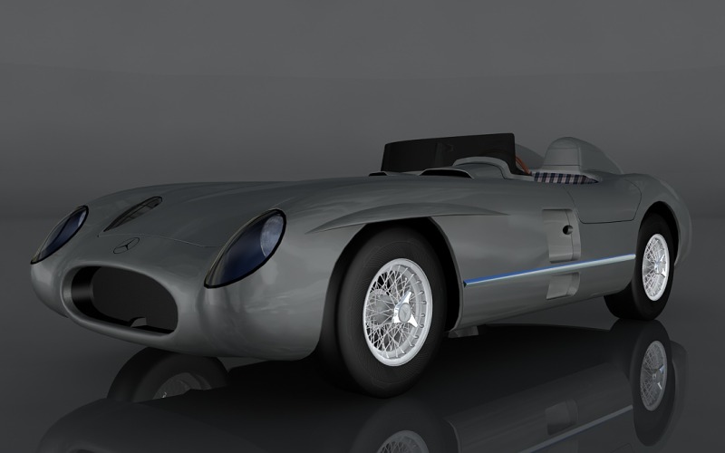 Mercedes-Benz 300 SLR 1955 3D模型