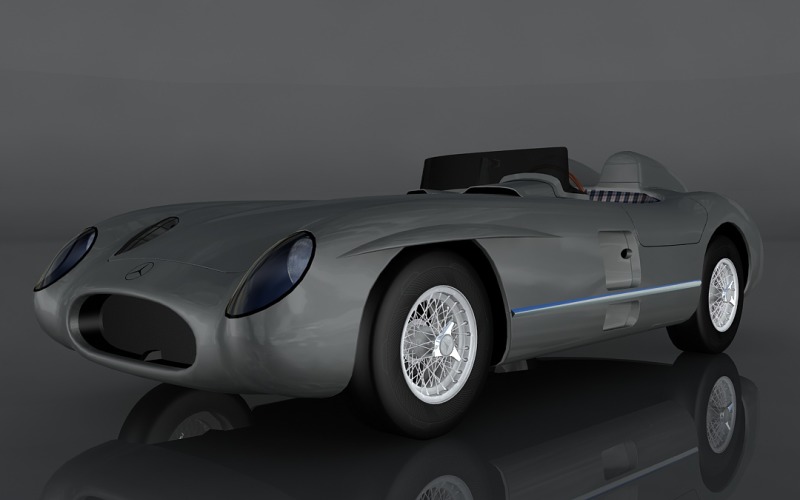 Mercedes-Benz 300 SLR 1955 3D Model #178821 - TemplateMonster