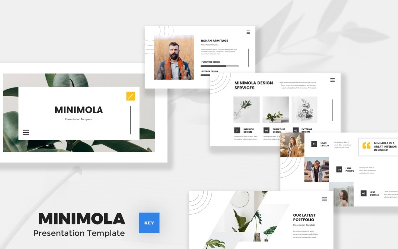 Minimola - Minimalistische keynote-sjabloon