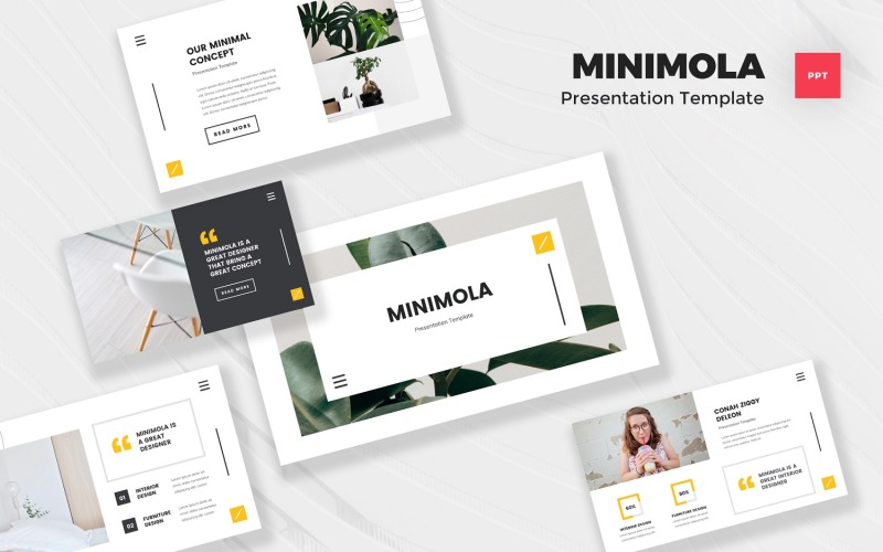 Minimola - Минималистский шаблон PowerPoint