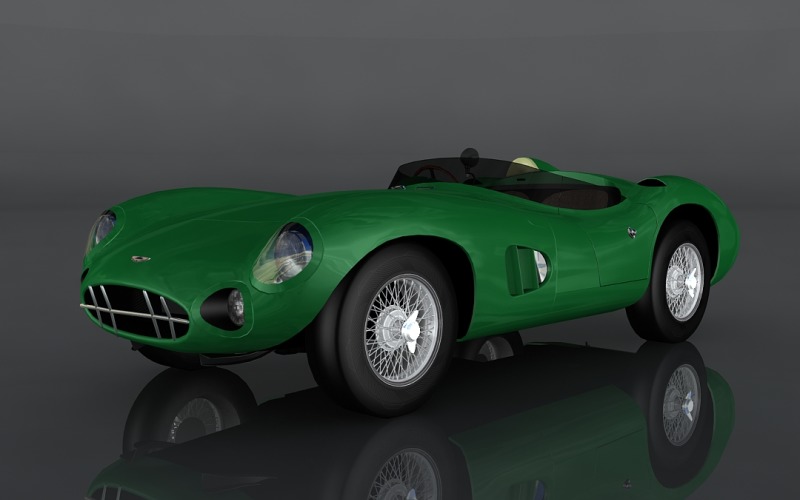 Model 3D Aston Martin DBR1