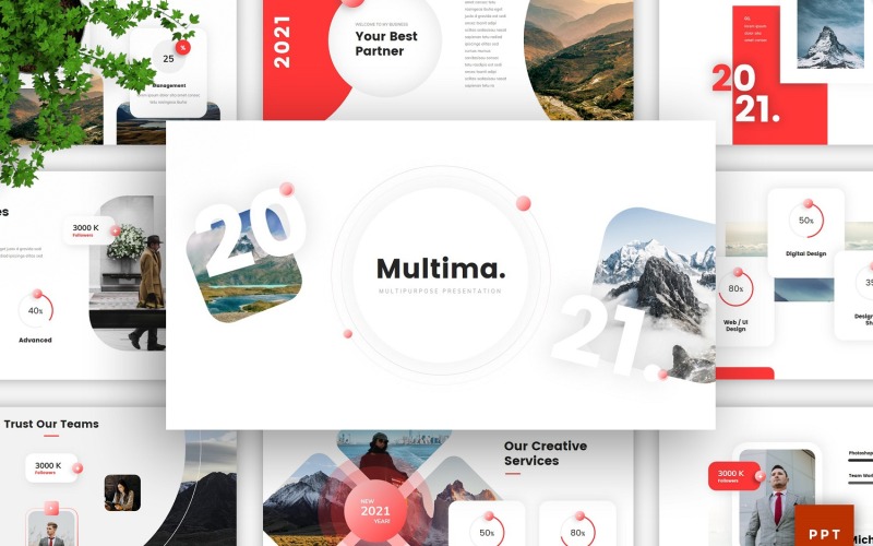 Multima - багатоцільовий Powerpoint