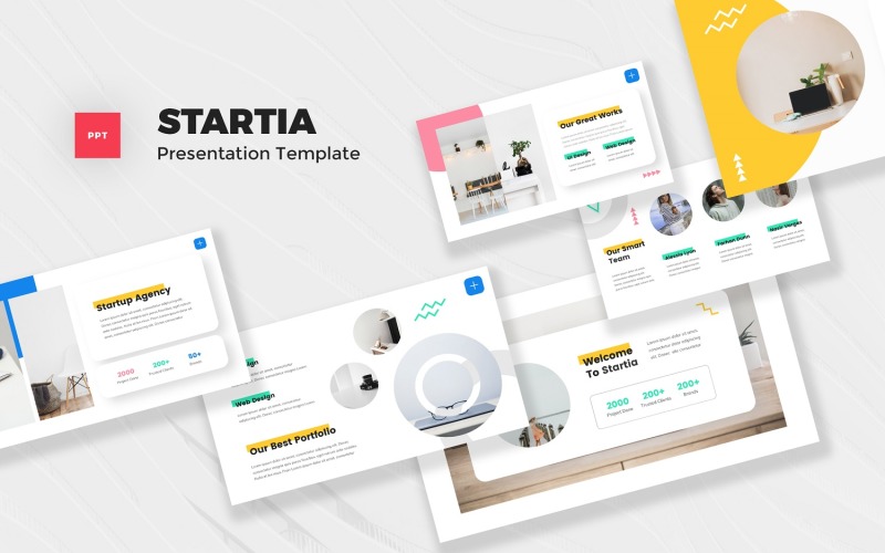 Startia - шаблон PowerPoint для стартапа