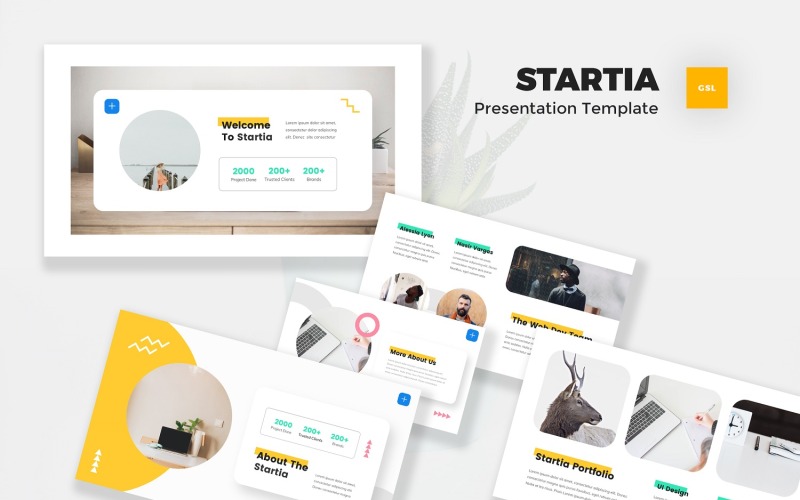 Startia - StartUp Szablon Prezentacji Google