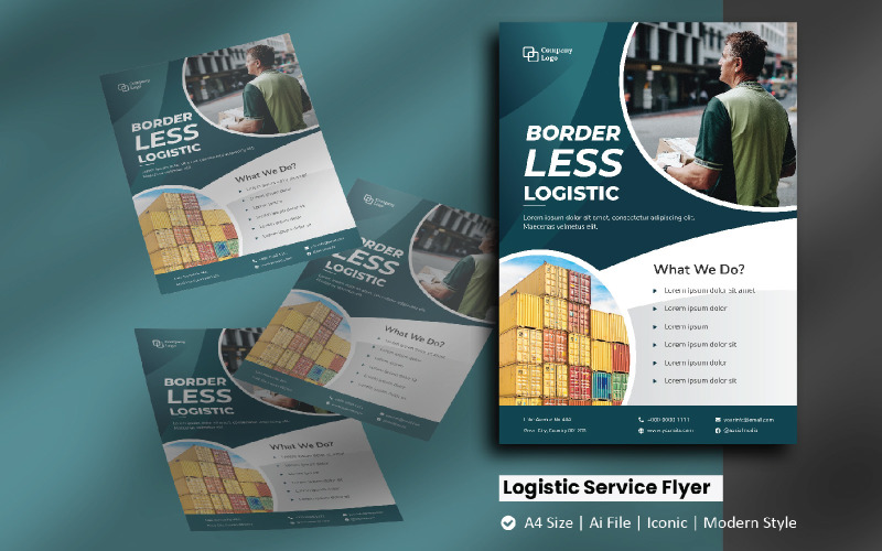 Logistieke Service Flyer-brochure