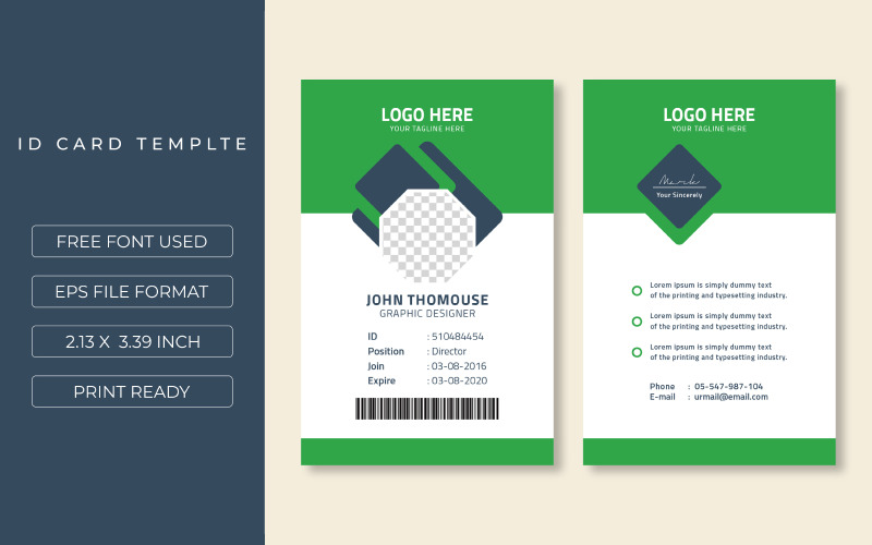 Modèle d'identité d'entreprise Creative ID Card