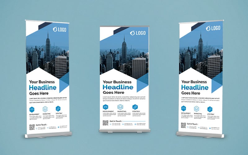 Modern Roll Up Banner Design #178916 - TemplateMonster