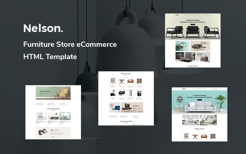 Nelson - Plantilla de sitio web de comercio electrónico de tienda de muebles