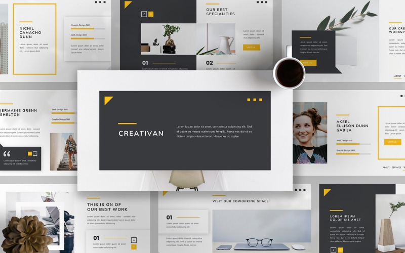 Creativan - Creative Business Шаблоны презентаций PowerPoint
