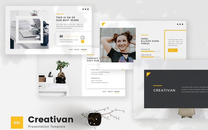 Creativan - Шаблон слайдів Creative Business від Google