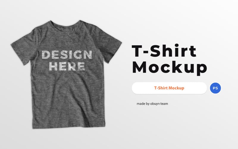 Download Grey T-Shirt Mock-up Graphics Template Product Mockup