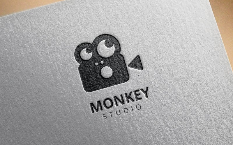Maymun Logo Şablonu - Studio Logosu