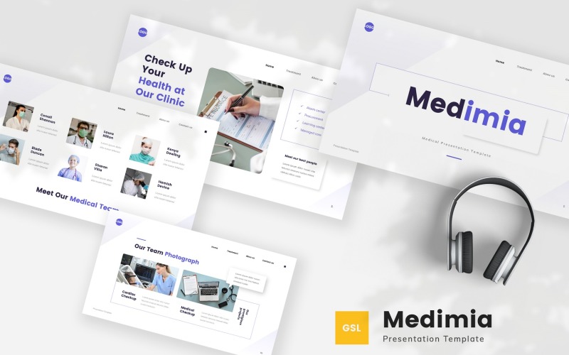 Medimia - medyczny szablon prezentacji Google