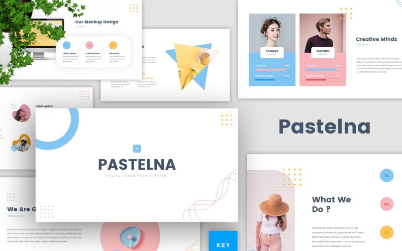 Pastelna - Pastellfarben-Keynote