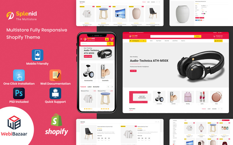 Splenid - uniwersalny responsywny szablon Shopify