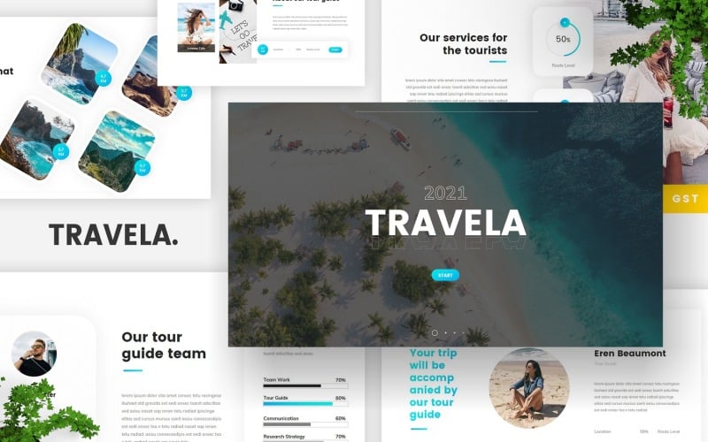 Travela - Travel Tourism Google Slides