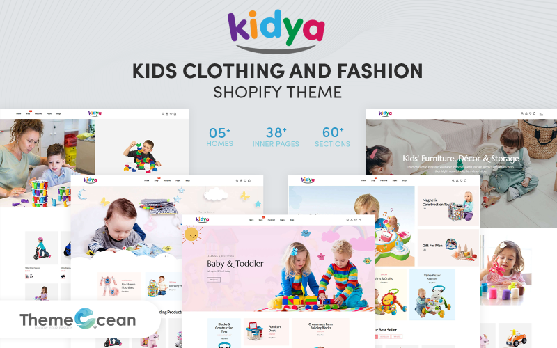 Kidya – тема Shopify для дитячого одягу та моди