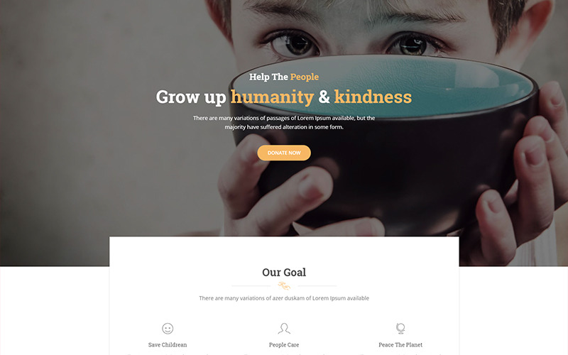Vorosa – téma WordPress pro fundraising neziskového charitativního centra