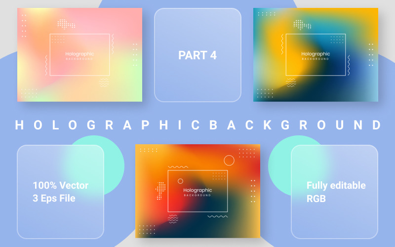 Fond holographique avec Neo Memphis