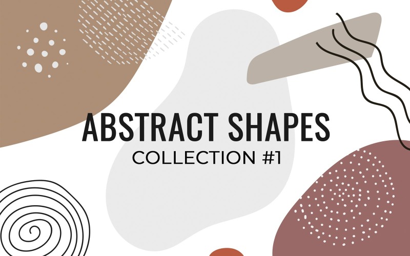 Коллекция абстрактных фигур - векторные иллюстрации элементов