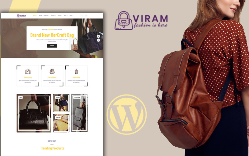 Viram - Тема магазину сумок Woocommerce