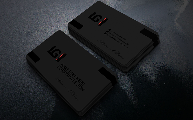 Black Corporate Business Card so-27