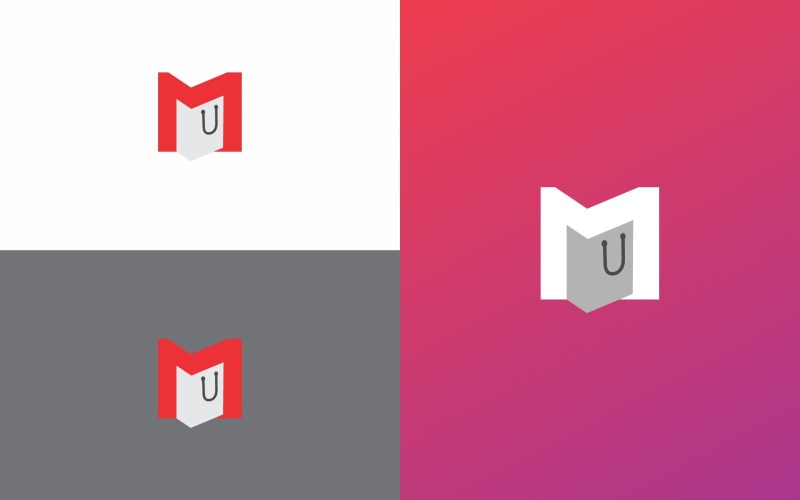 M Mart Logo Shopping Bag Symbol Design Template