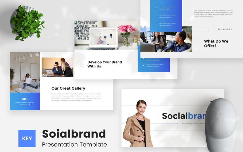 Socialbrand - Keynote-Vorlage für soziale Medien