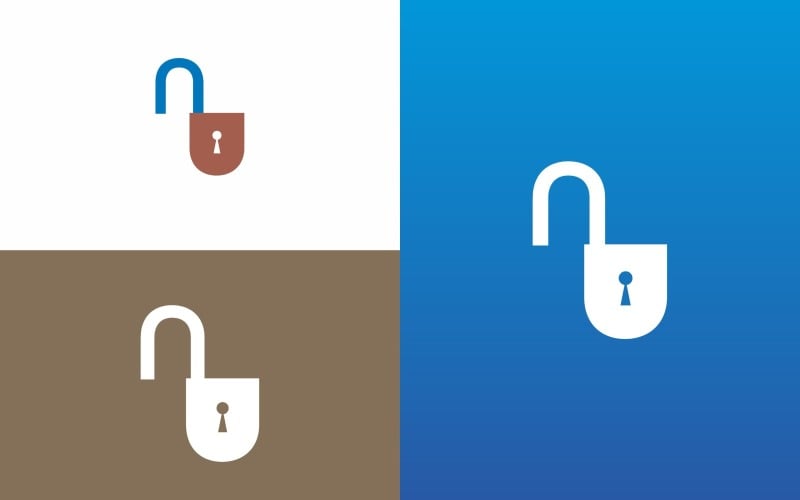 Unlock Logo symbol Design Template #179524 - TemplateMonster