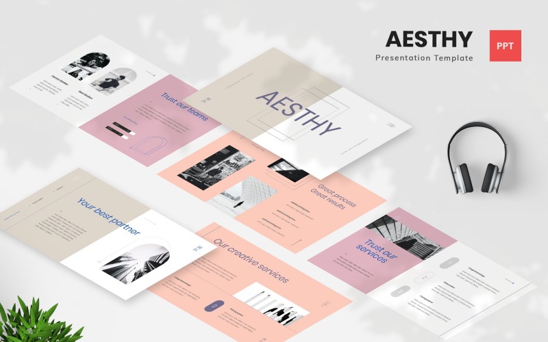 Aesthy - Aesthetic Powerpoint Template - TemplateMonster