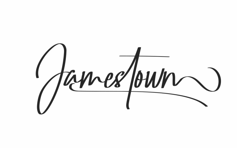 Jamestown rukopisné písmo