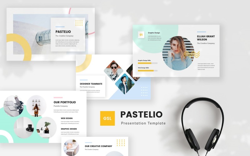 Pastelio - Pastel Google Slides-Vorlage
