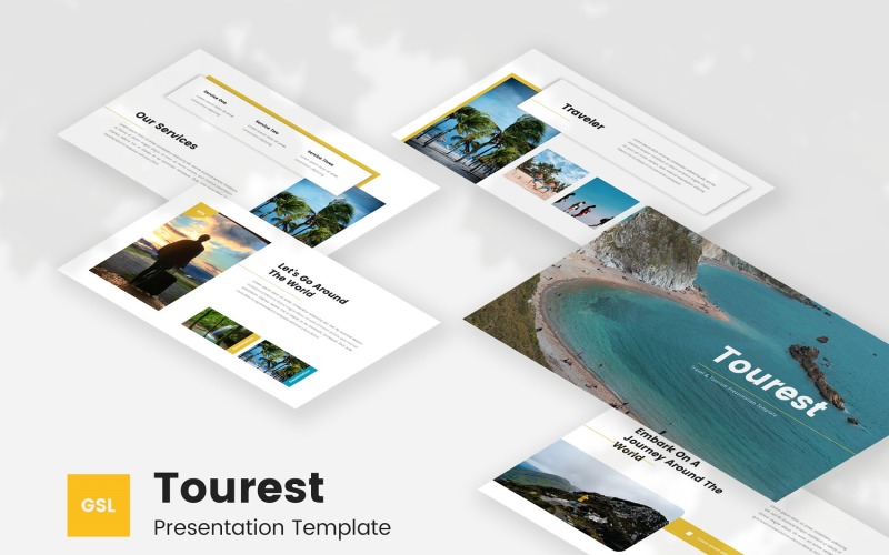Tourest - Google Slides-Vorlage für Reisen und Tourismus
