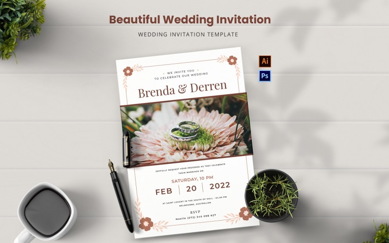 Beautiful Wedding Invitation
