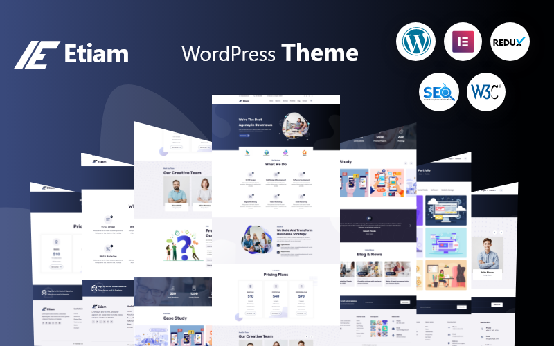 Etiam - Šablona WordPressu pro firemní podnikání