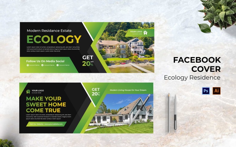 Ecologie Residence Facebook Cover Social Media