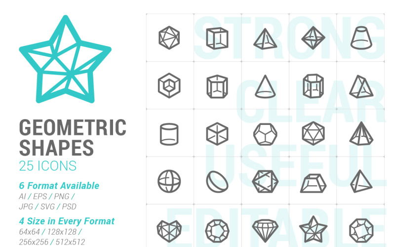 Geometrische Formen Mini-Symbol