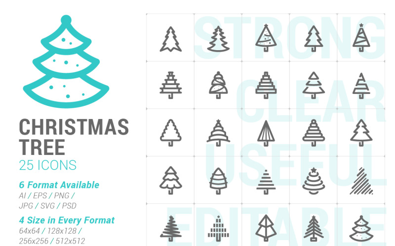 Kerstboom Mini Icoon