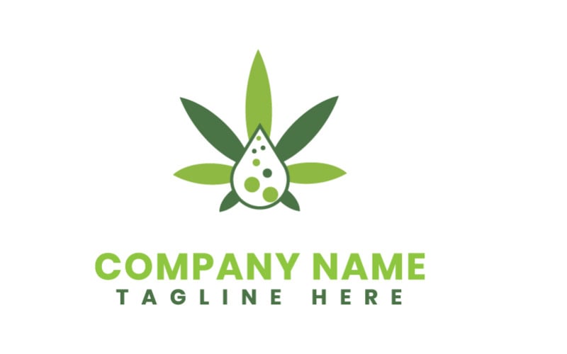 Шаблон логотипа Canna Eco Business